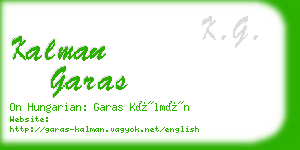 kalman garas business card